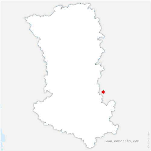 carte de localisation de Pindray