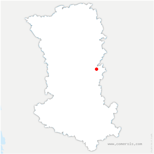 carte de localisation de la Puye