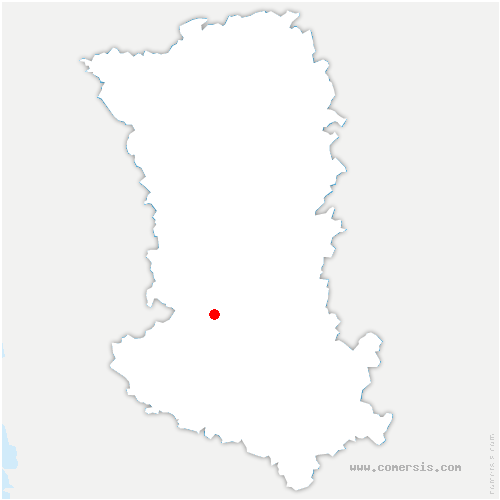 carte de localisation de Roches-Prémarie-Andillé