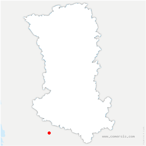 carte de localisation de Saint-Gaudent