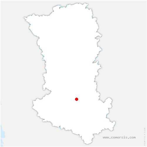 carte de localisation de Saint-Laurent-de-Jourdes