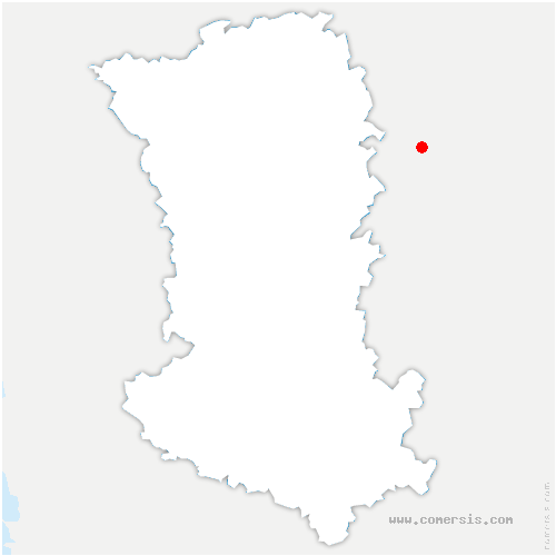 carte de localisation de Saint-Mandé-sur-Brédoire