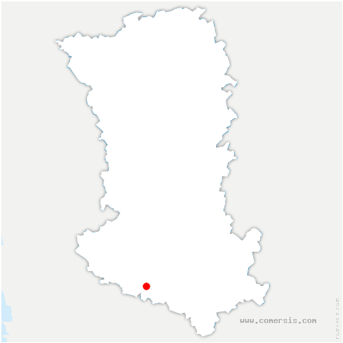 carte de localisation de Saint-Romain