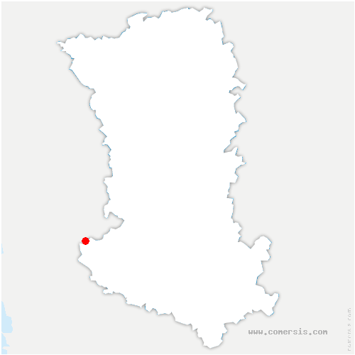 carte de localisation de Saint-Sauvant
