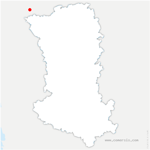 carte de localisation de Saix