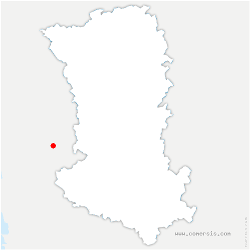 carte de localisation de Sanxay