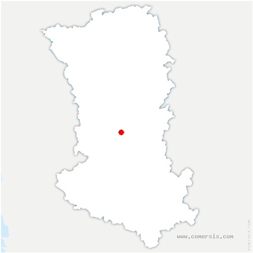 carte de localisation de Sèvres-Anxaumont