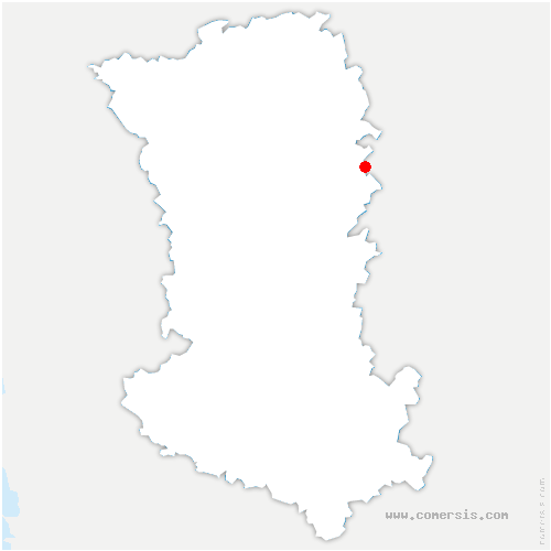 carte de localisation de Thénezay