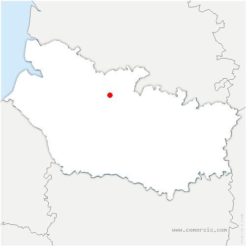 carte de localisation de Berneuil