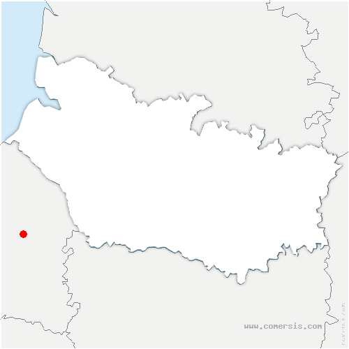 carte de localisation de Boury-en-Vexin