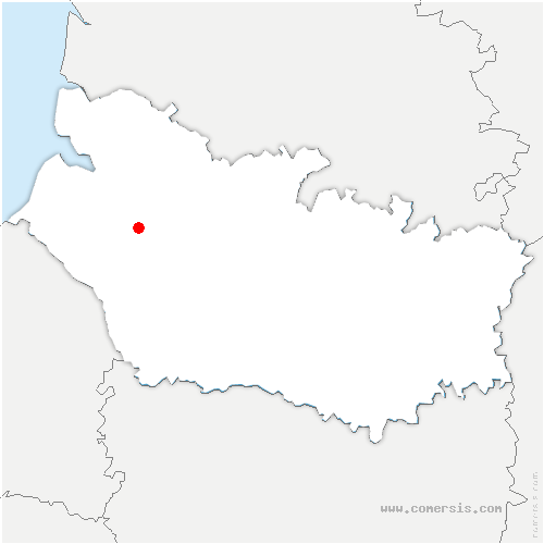 carte de localisation de Bray-lès-Mareuil