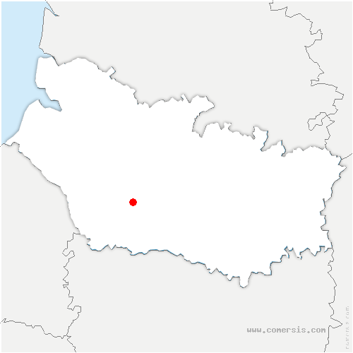 carte de localisation de Cauvigny