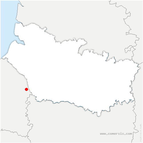carte de localisation de Chaumont-en-Vexin
