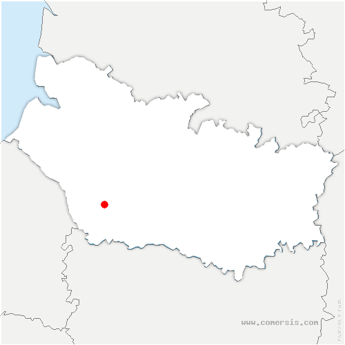 carte de localisation du Coudray-sur-Thelle