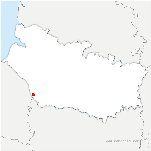 carte de localisation de Fresne-Léguillon