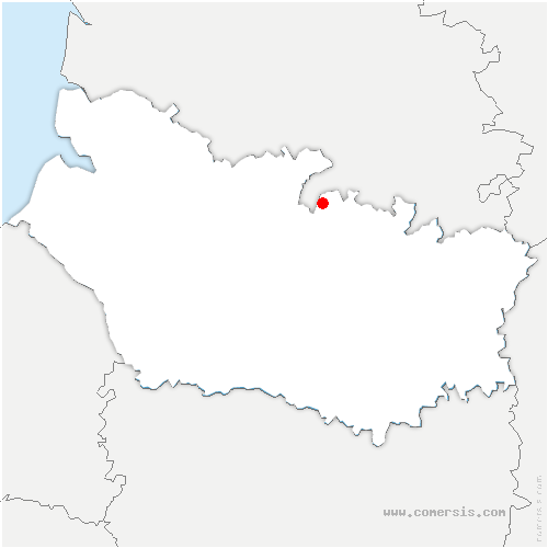 carte de localisation de Thièvres