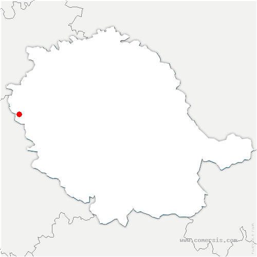 carte de localisation de Donzac