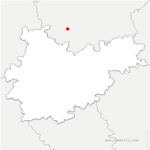 carte de localisation de Bellegarde-Sainte-Marie