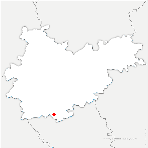 carte de localisation de Blan