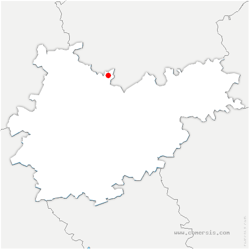 carte de localisation de Castéras