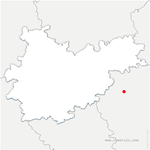 carte de localisation de Cazaux-Savès