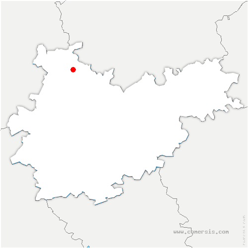carte de localisation de Donnazac