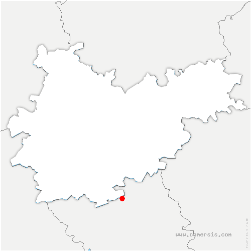 carte de localisation d'Escamps