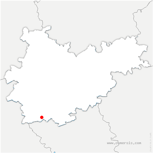 carte de localisation d'Escazeaux