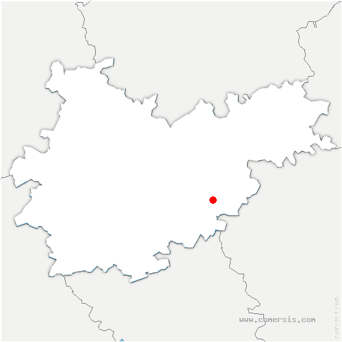 carte de localisation de Génébrières