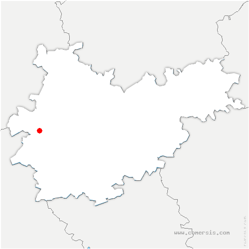 carte de localisation de Gensac-de-Boulogne