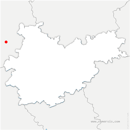 carte de localisation de la Louvière-Lauragais