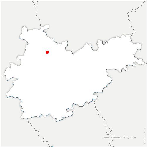 carte de localisation de Mauvezin-de-Sainte-Croix