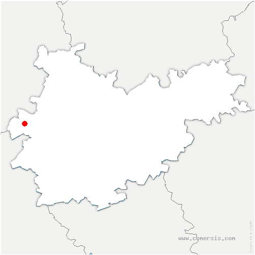 carte de localisation de Mézens
