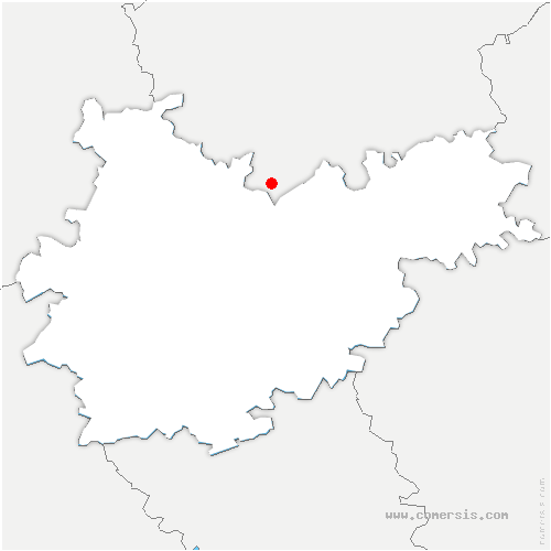 carte de localisation de Monesple