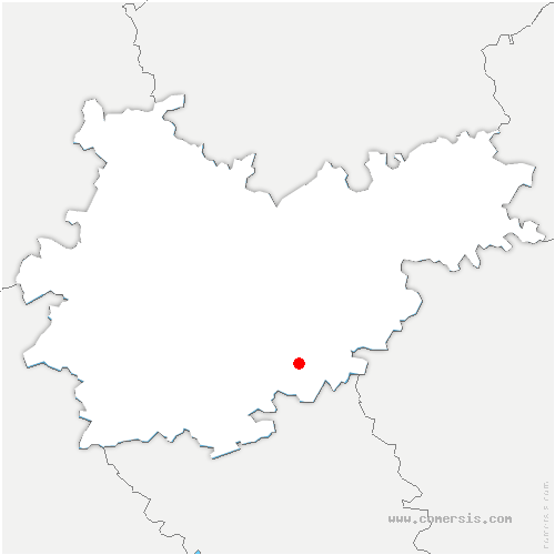 carte de localisation de Montbrun-Bocage