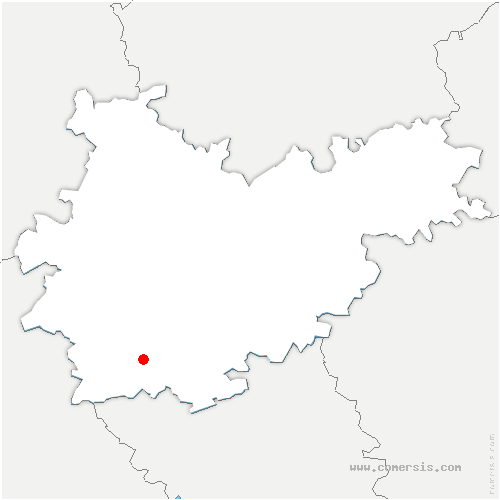carte de localisation de Péchaudier