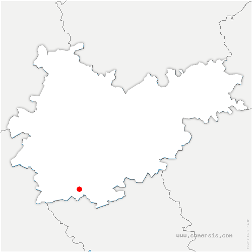 carte de localisation de Poudis