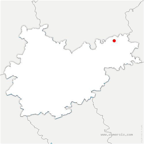 carte de localisation de Prunet
