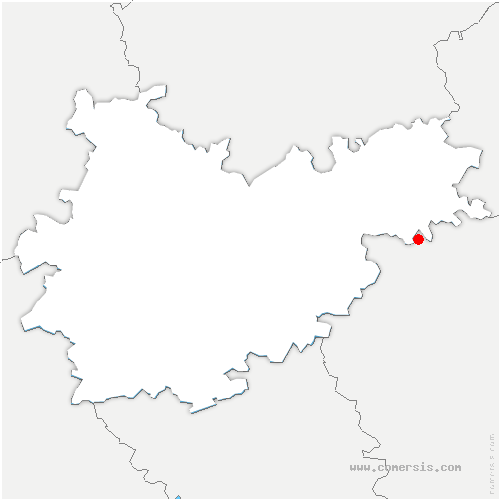 carte de localisation de Saint-Cricq
