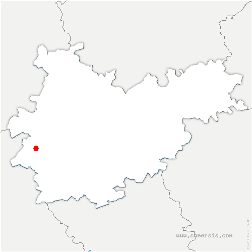 carte de localisation de Saint-Jean-du-Bouzet