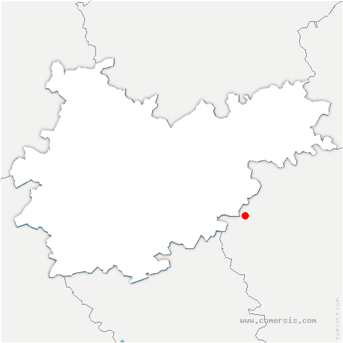 carte de localisation de Saint-Martin-Gimois