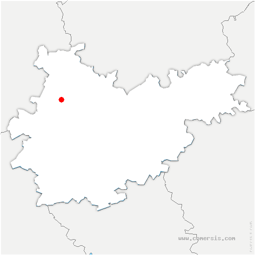 carte de localisation de Saint-Nazaire-de-Valentane