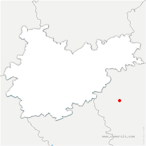 carte de localisation de Sauvimont
