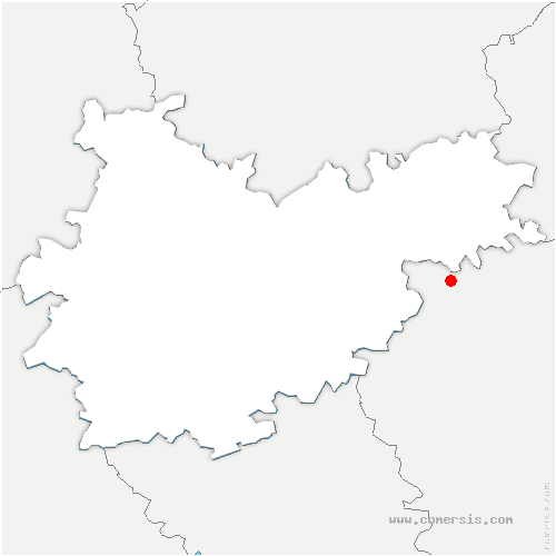 carte de localisation de Touget
