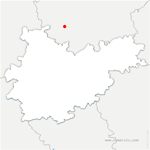 carte de localisation de Trévien