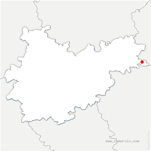 carte de localisation de Vaudreuille