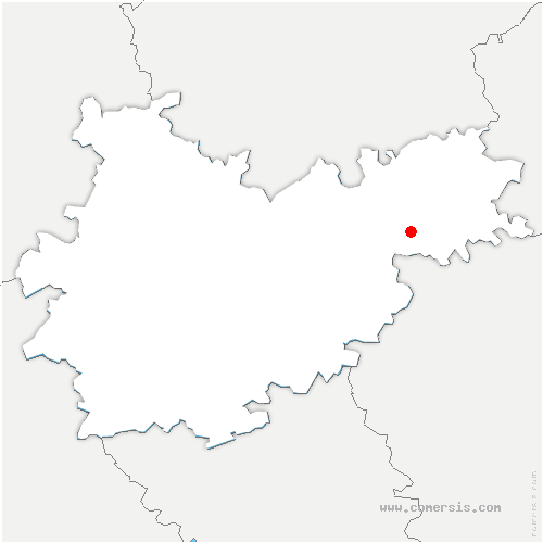 carte de localisation de Vieillevigne
