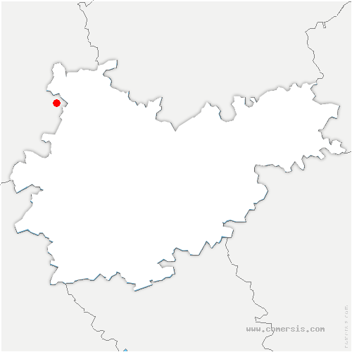 carte de localisation de Villeneuve-la-Comptal