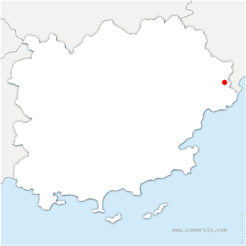 carte de localisation de Adrets-de-l'Estérel