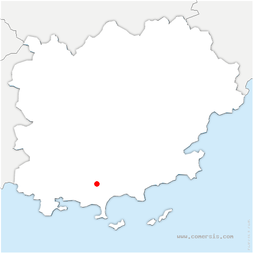 carte de localisation du Bar-sur-Loup